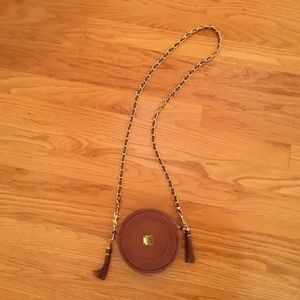 Rare Holiday MCM AUTHENTIC LEATHER CROSSBODY BAG Or FANNY PACK PER CONDITION